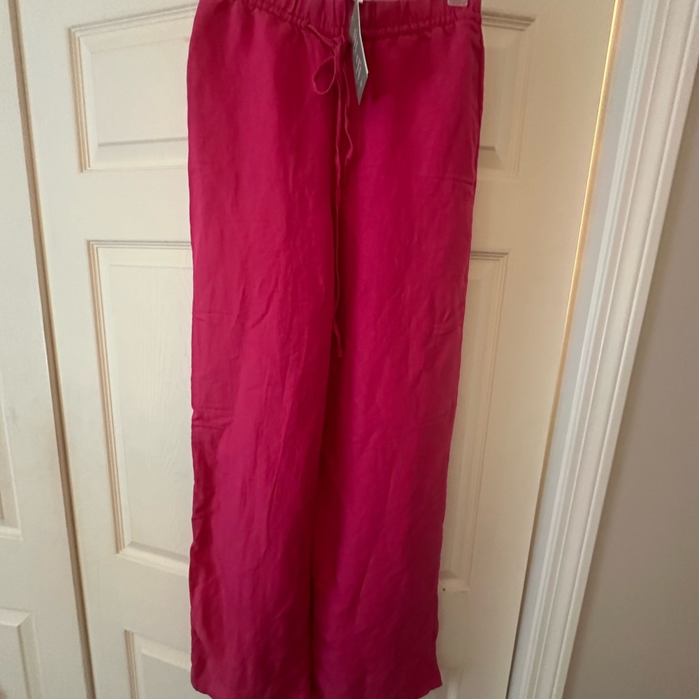 Pink Wide-Leg Pants